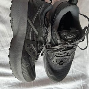 Saucony Women Ride 15 Trail Running Shoes Sneakers Gore Tex black Size 9